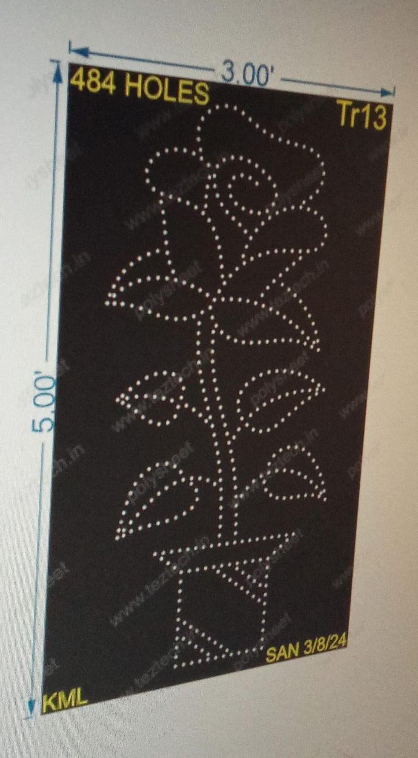 TR13 FLOWER TREE 5X3 FEET 484 HOLES