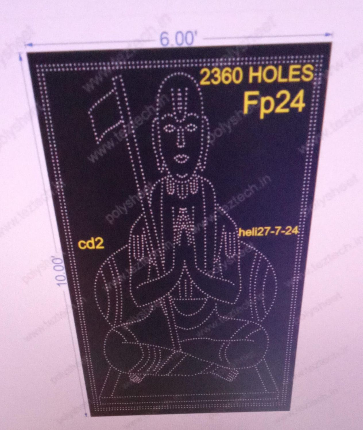FP24 MAHABALI 10X6 FEET 2360 HOLES