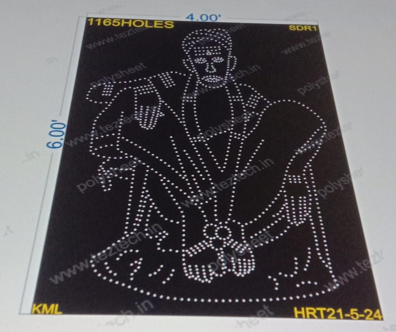 SDR1 HUBBALI SHIDAROODARU 6X4 FEET 1165 HOLES