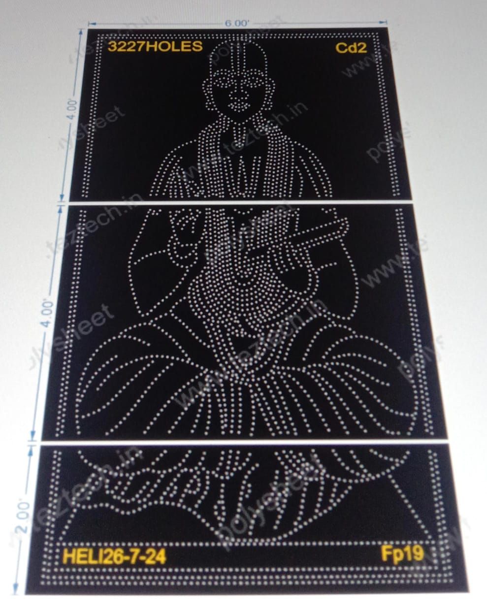 FP19 FAMOUS PEOPLE (3 PARTS) 10X6 FEET 3227 HOLES