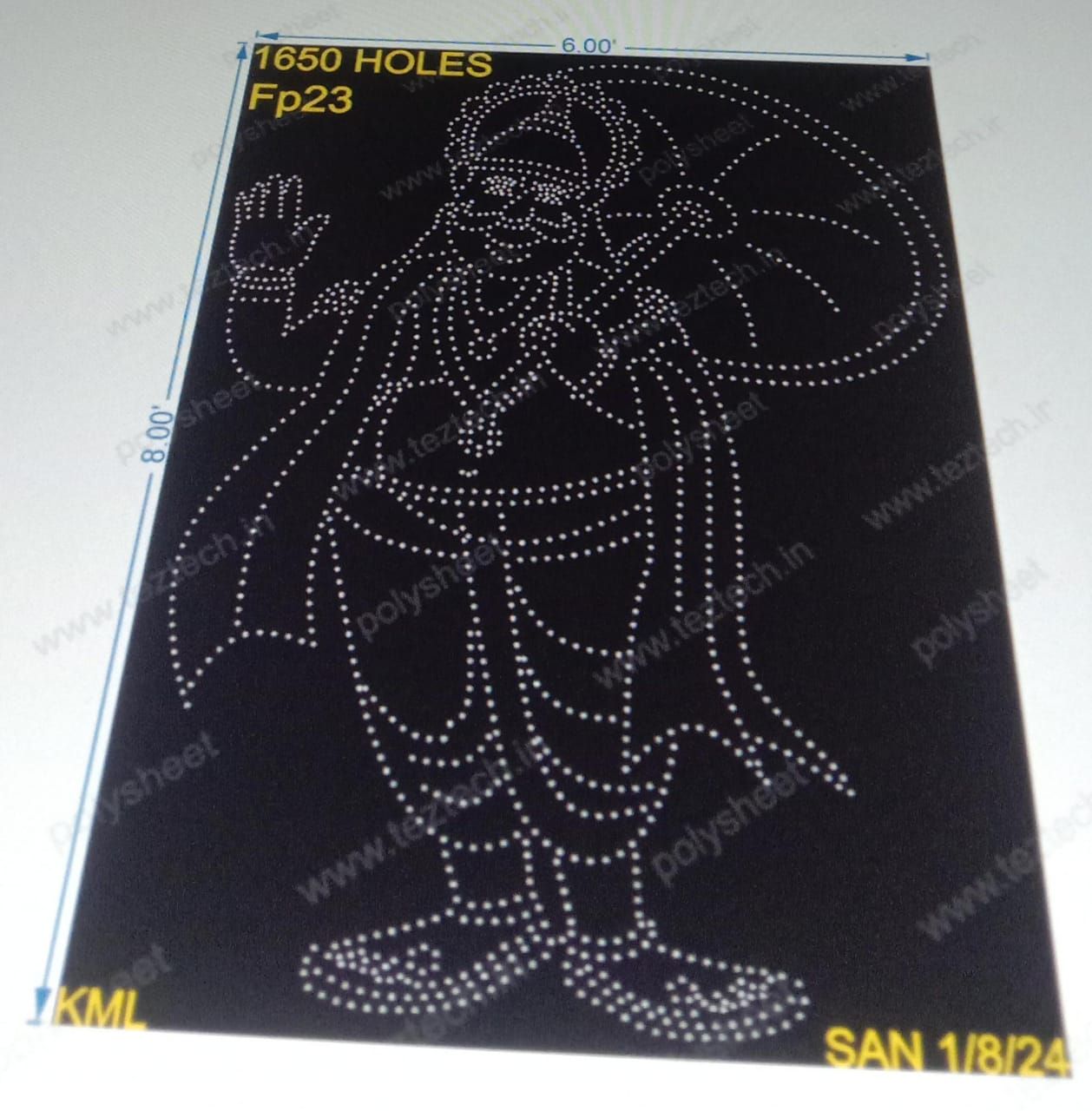 FP23 MAHABALI 8X6 FEET 1650 HOLES