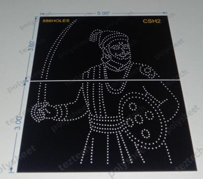CSH2  CHHATRAPATI SHIVAJI 6X5 FEET 886 HOLES