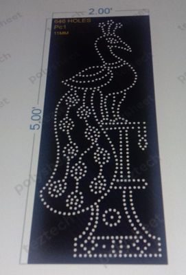 PC1 PEACOCK POLY SHEET 2X5 FEET SINGLE SIDE