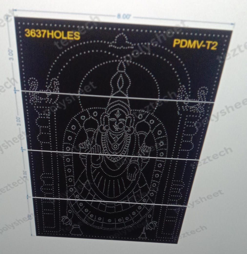 PDMV-T2   DEVI PADMAVATHI 12X8 FEET  3637 HOLES