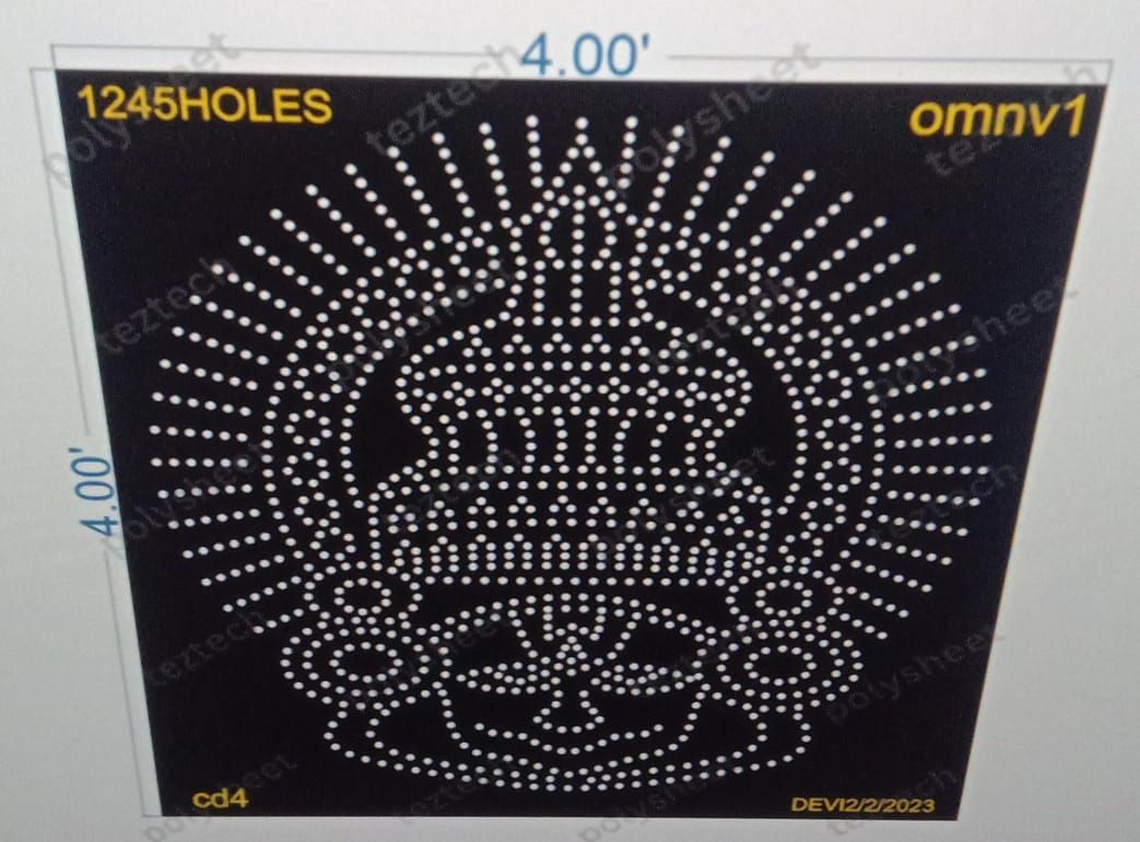 OMNV1 ONAM 4X4FEET 1245HOLES