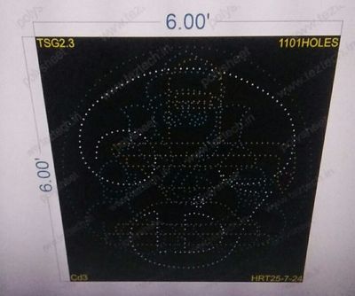 TSG2.3 TAMIL OM, SHIVLING, GANESHJI 6X6 FEET 1101 HOLES (2PARTS)