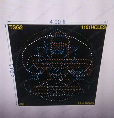 TSG2 TAMIL OM, SHIVLING, GANESHJI 4X4 FEET 1101 HOLES