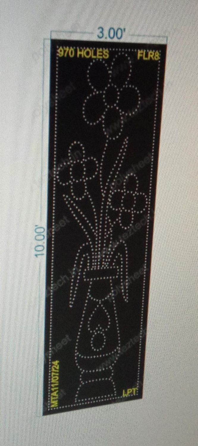 FLR8 FLOWER 10X3 FEET 970 HOLES