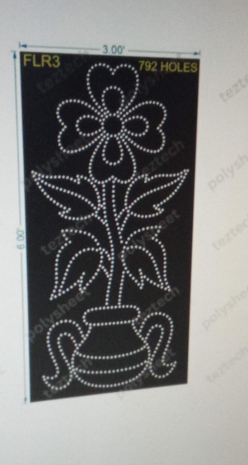 FLR3 FLOWER 6X3FT 792 HOLES