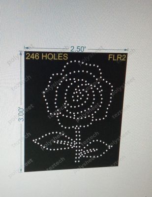 FLR2 ROSE 3X2.50FT 246 HOLES