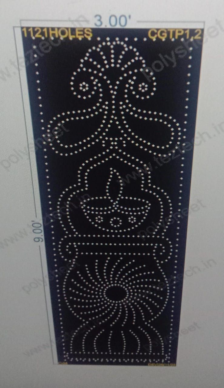 CGTP1.2 CURVE PILLAR 9X3 FEET 1121 HOLES