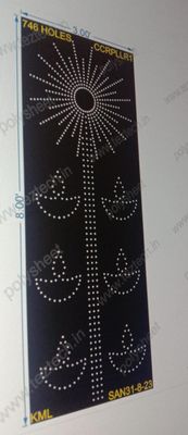 CCRPLLR1 TOP CIRCLE CRACKER TREE POLY SHEET WITH HOLES