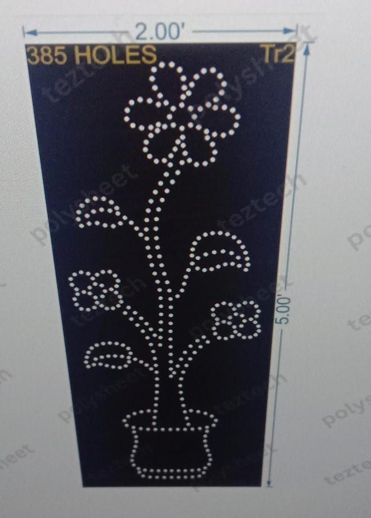 TR2	FLOWER TREE 5X2FEET	385 HOLES