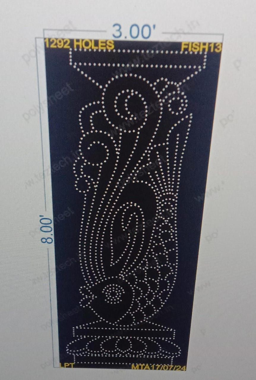 FISH13 FISH 8X3 FEET 1292 HOLES