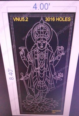 VNU5.2  VISHNU BHAGWAN 8.4X4 FEET 3016  HOLES