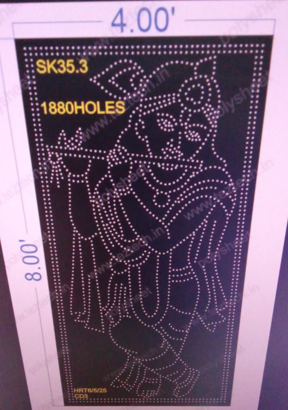 SK35.3 SHRI KRISHNA 4X8 FEET 1880 HOLES