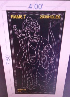 RAM6.7 SHREE RAM 7.5X4 FEET 2039 HOLES