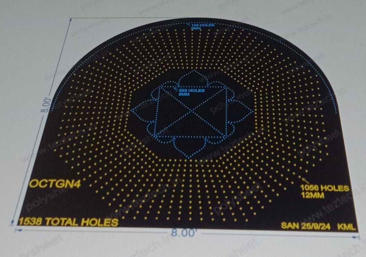 OCTGN4 OCTAGON 8X8 FEET 1538 HOLES
