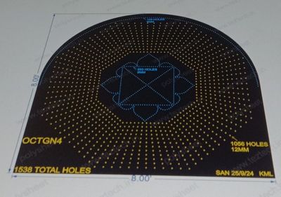 OCTGN4 OCTAGON 8X8 FEET 1538 HOLES