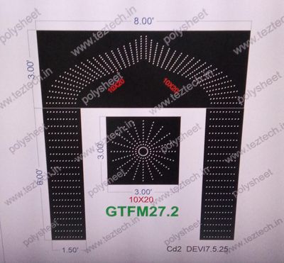 GTFM27.2 GATE FOR MURTI 3 PARTS 9X8 FEET 1000 HOLES