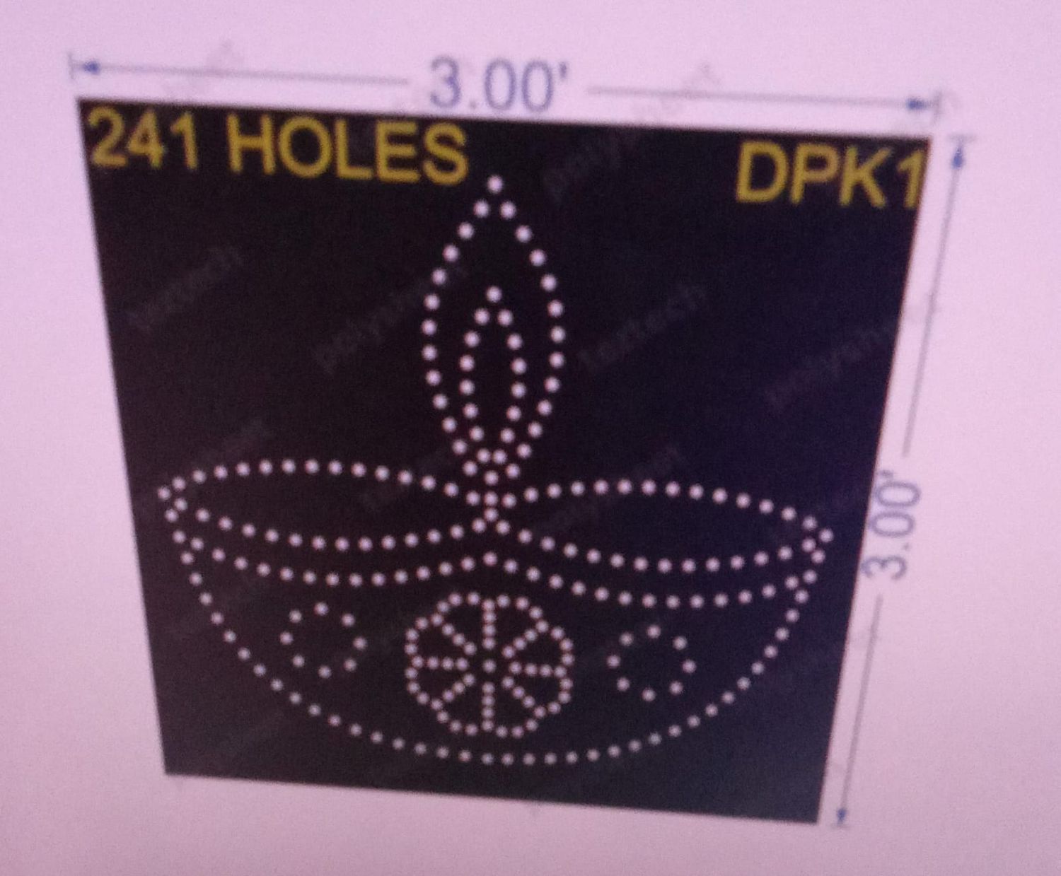 DPK1 DIPAK 3X3 FT 241 HOLES