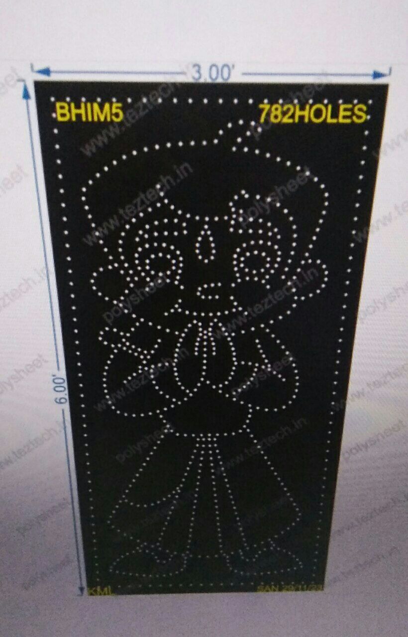 BHIM5 BHIM CARTOON WITH BORDER 6X3FEET 782HOLES