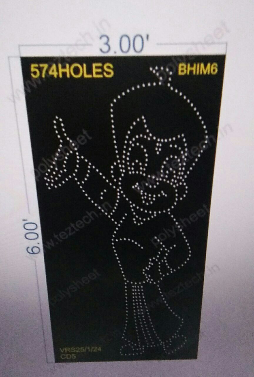 BHIM6 BHIM 6X3 FEET 574 HOLES