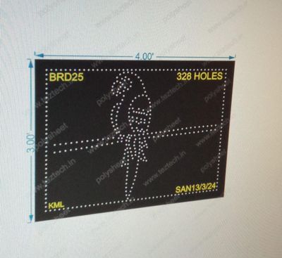 BRD25 PARROT 3X4 FEET 328HOLES
