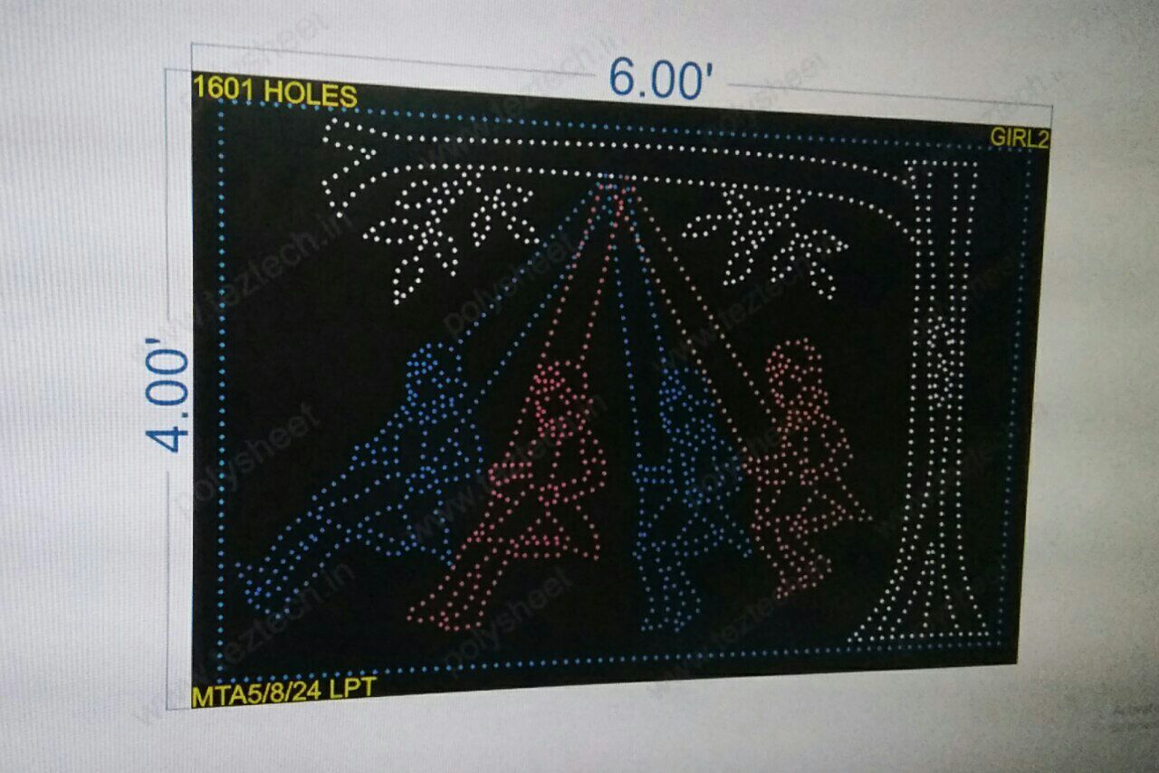 GIRL2 GIRL 4X6 FEET 1601 HOLES