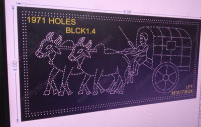BLCK1.4 BLUCK 8X4 FEET 1971 HOLES