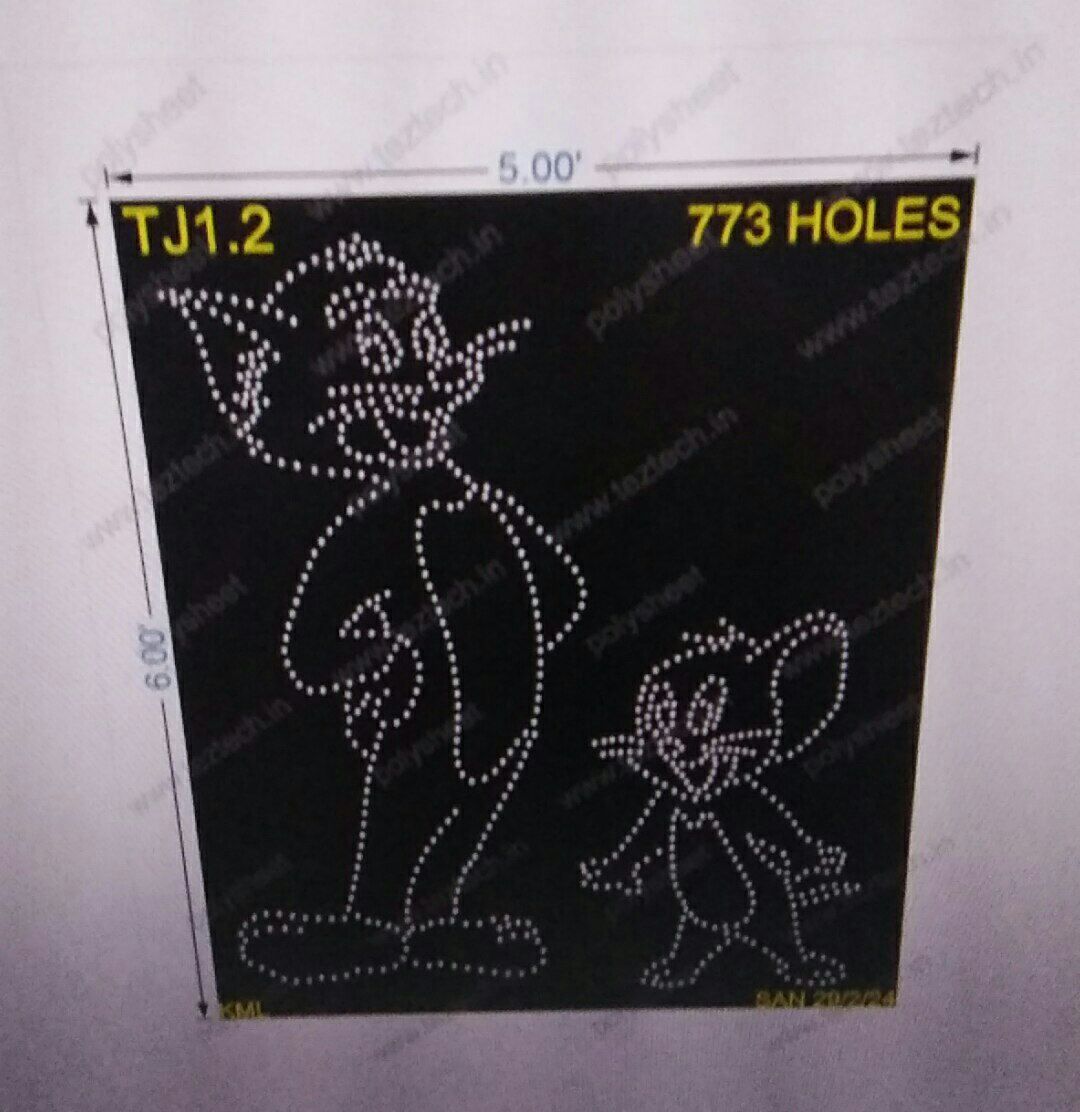 TJ1.2 TOM AND JERRY 6X5FEET 773HOLES (2PARTS)
