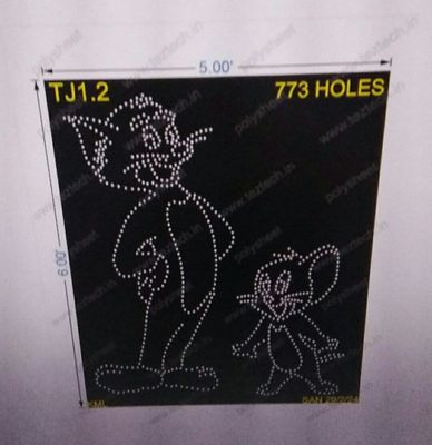 TJ1.2 TOM AND JERRY 6X5FEET 773HOLES (2PARTS)
