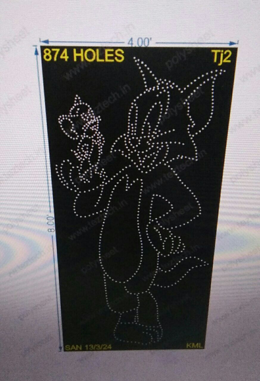 TJ2 TOM AND JERRY 8X4FEET 874HOLES