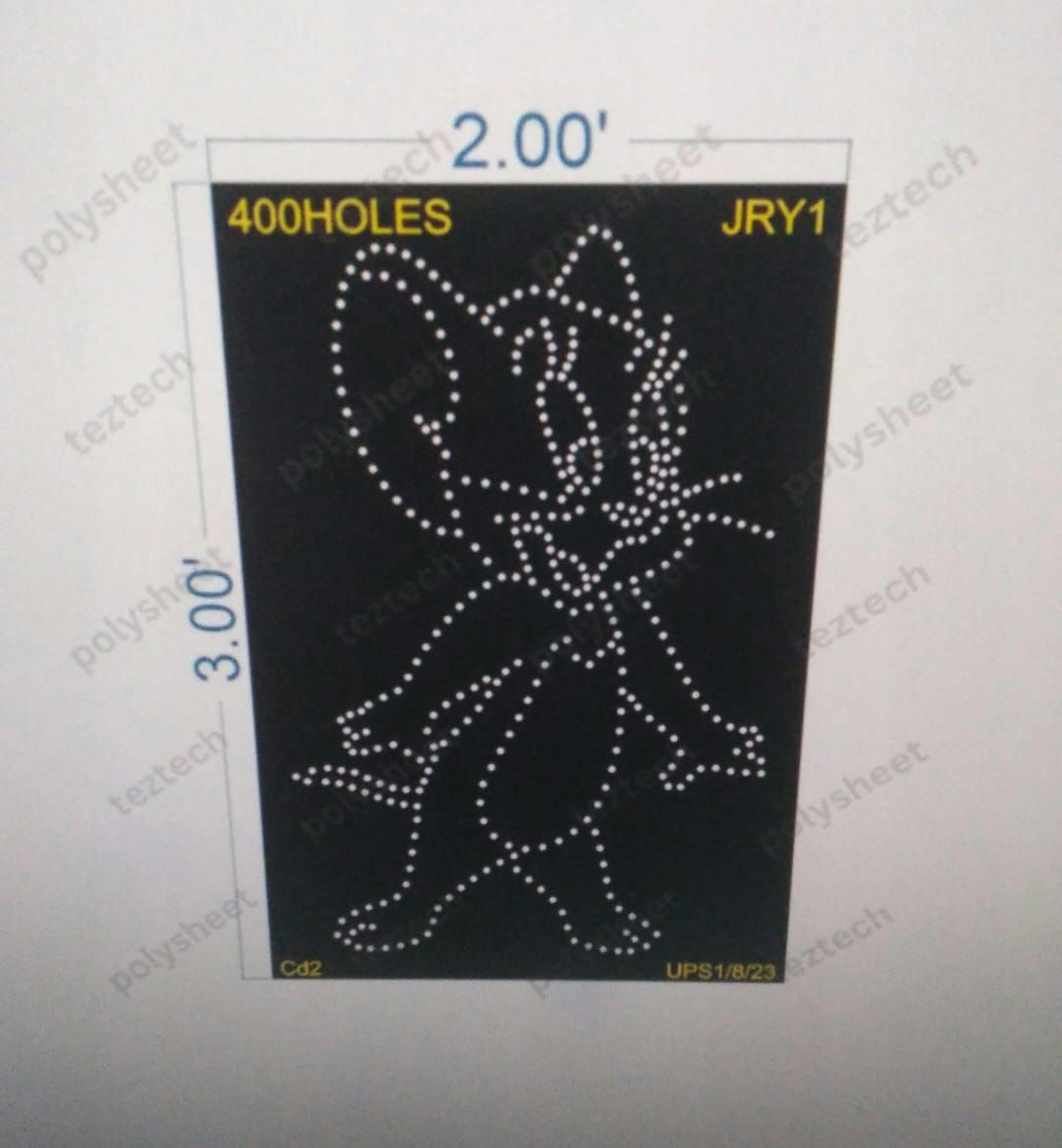 JRY1 JERRY 3X2 FEET 400 HOLES