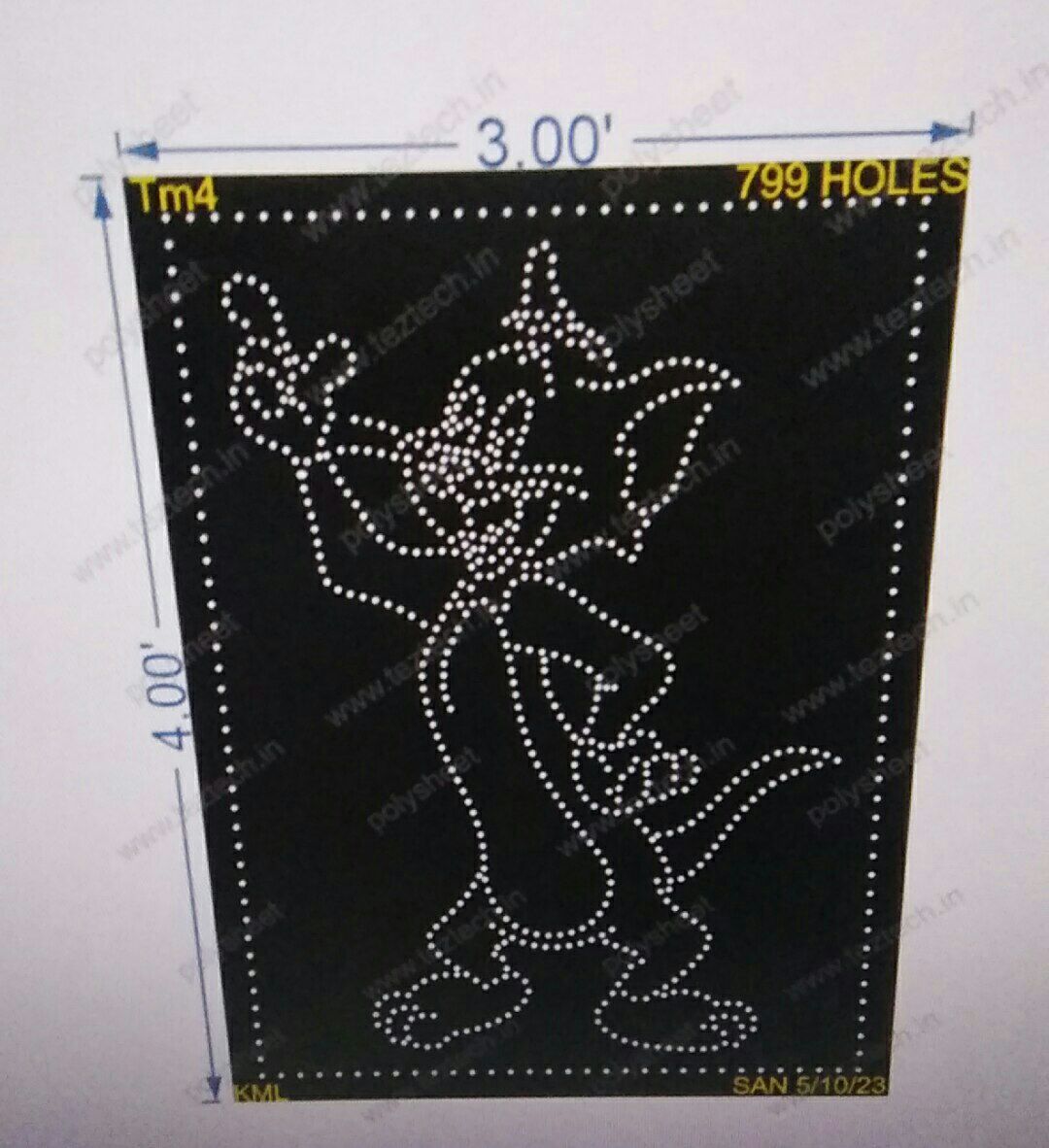TM4 TOM CARTOON 4X3 FEET 799HOLES