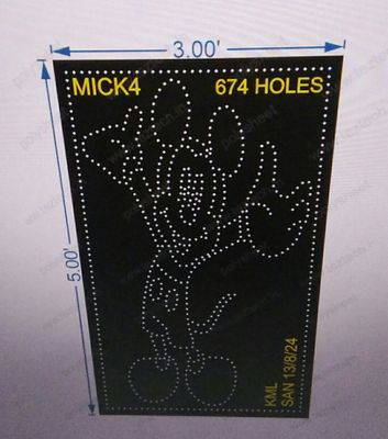 MICK4 MICKEY MOUSE CARTOON 5X3 FEET 674 HOLES