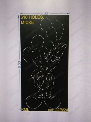 MICK5 MICKEY MOUSE CARTOON 6X3 FEET 610 HOLES