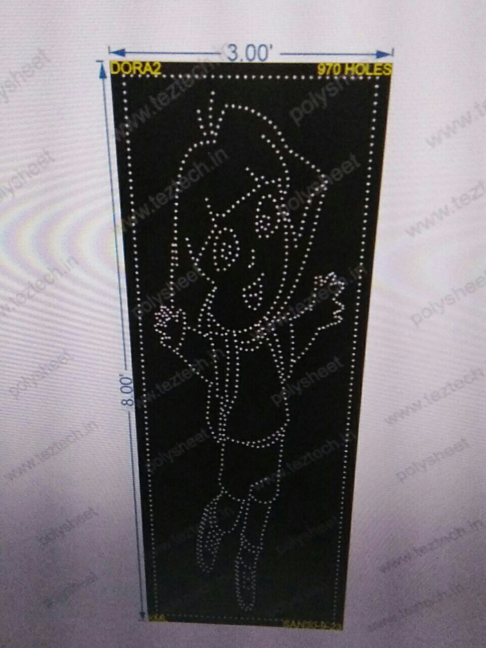 DORA2 DORA 3X8FEET 970HOLES