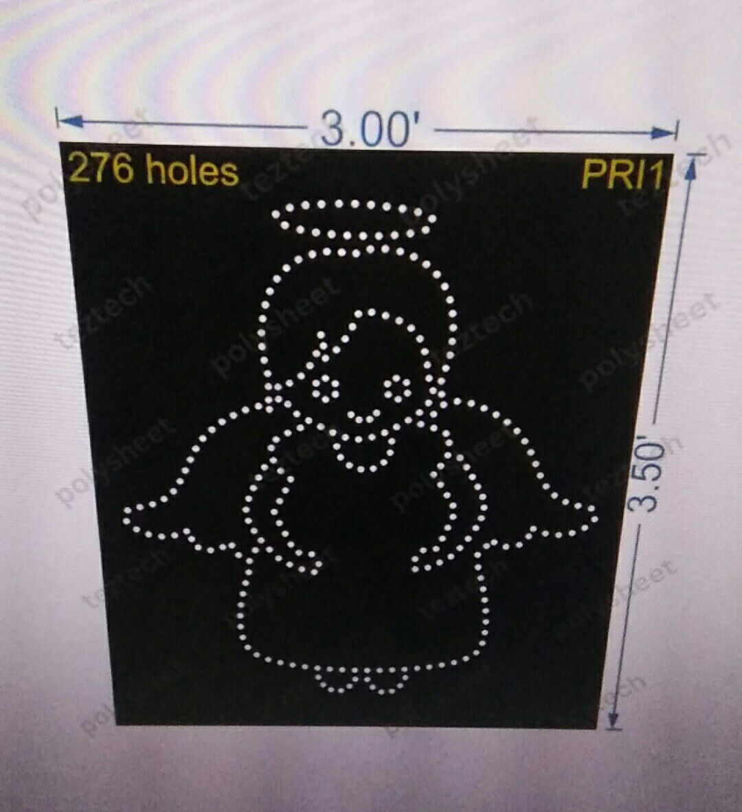 PRI1	PARI  3.50X3 FEET  276 HOLES