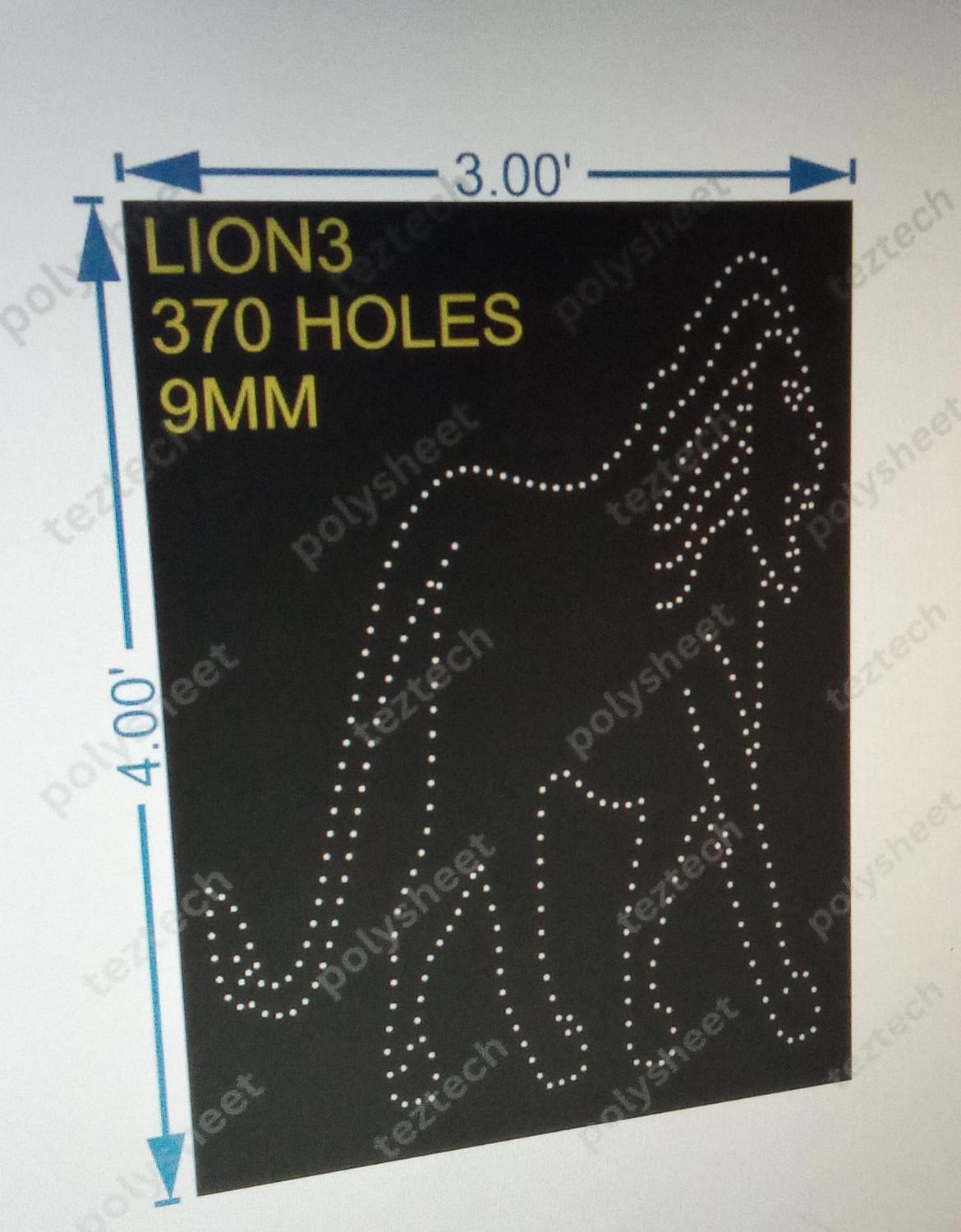LION3 LION 4X3FEET 370HOLES