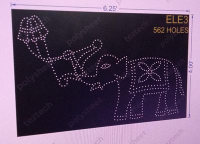 ELE3 ELEPHANT 4X6.25 562 HOLES