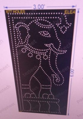 ELE4 ELEPHANT 6X3 677 HOLES