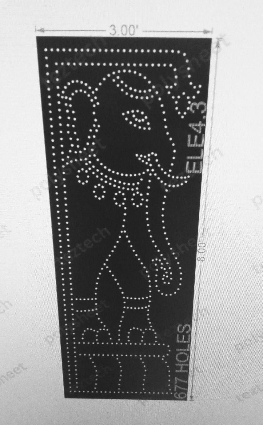 ELE4.3 ELEPHANT 8X3 677 HOLES