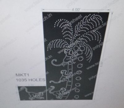 MKT1 MONKEY  WITH TREE 1 PART 8X4 FEET 911 HOLES, 1 PART 1.76X2.35 FEET 114 HOLES