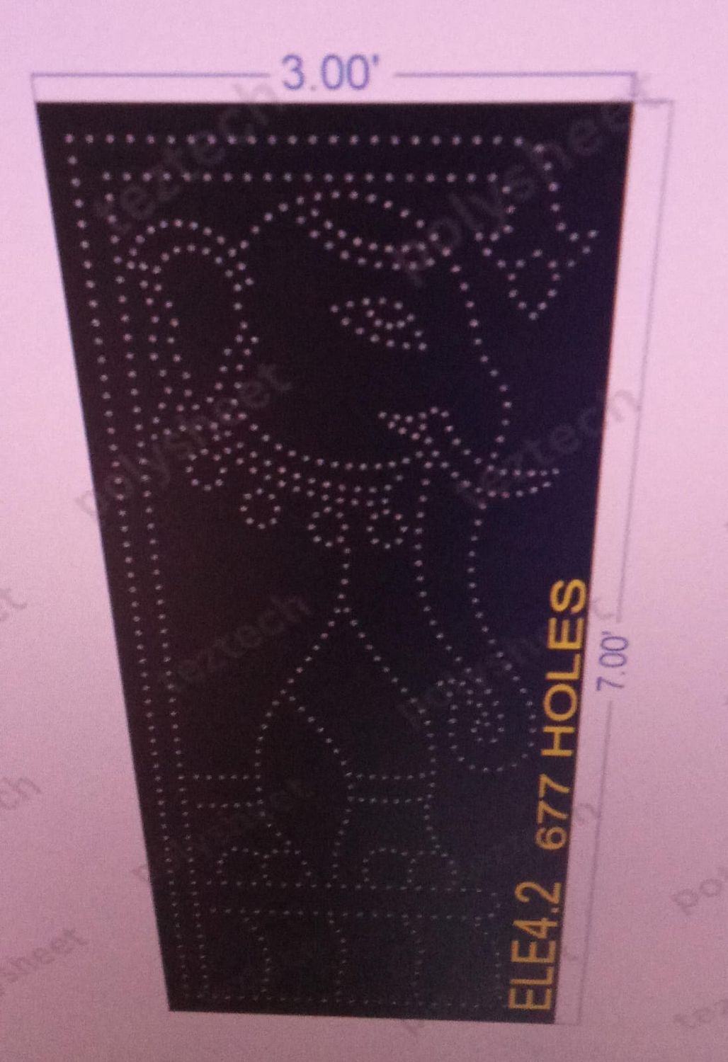 ELE4.2 ELEPHANT 7X3 677 HOLES