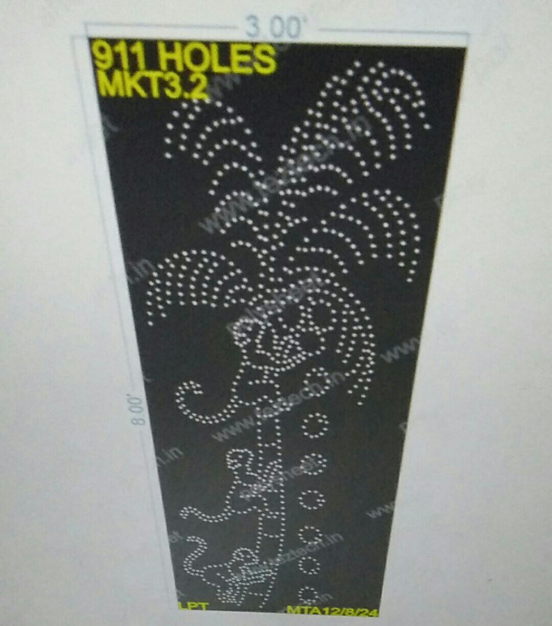 MKT3.2 MONKEY 1 PART 8X3 FEET 911 HOLES