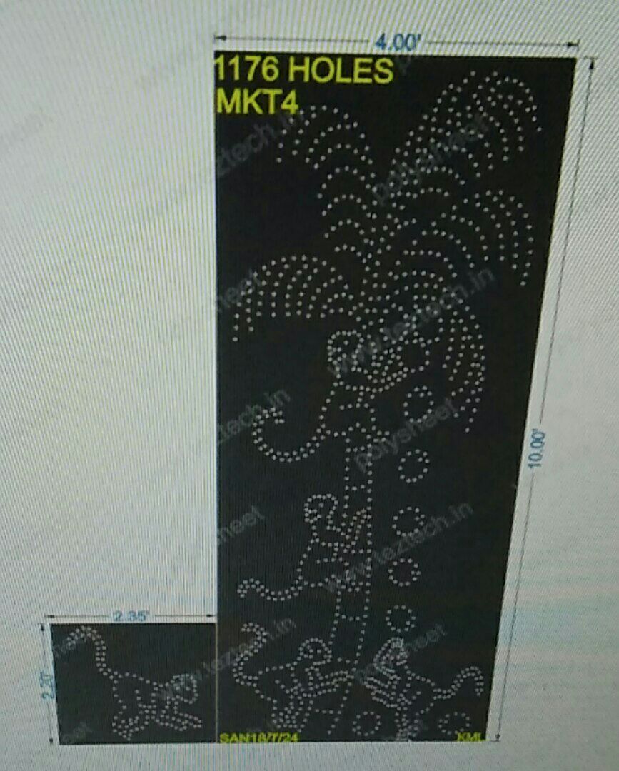 MKT4 MONKEY 10X8FT AND 2.20X2.35 FT (2 PARTS) 1176HOLES