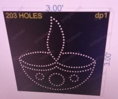 DP1 DEEPAK1  3X3 FEET 203 HOLES