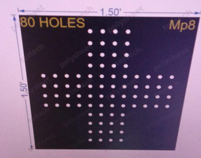 MP8 MEDICAL PLUS 1.5X1.5FT 80 HOLES