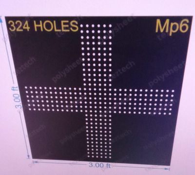 MP6 MEDICAL PLUSE 3X3FT 324 HOLES